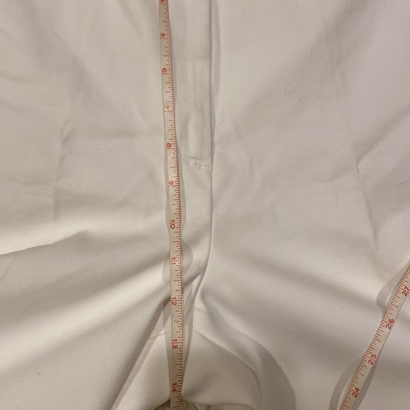 Ann Taylor the Kate wide leg crop high rise white pants size 14 - Picture 11 of 12